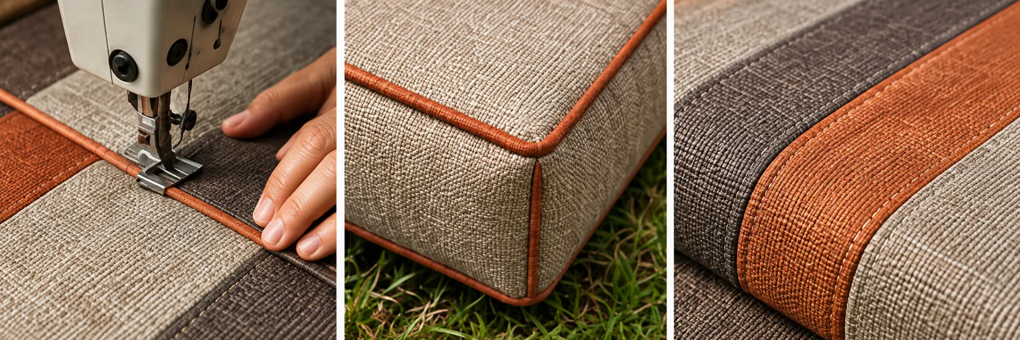 Confección artesanal, vivos y terminaciones textiles de Antojadas Outdoor